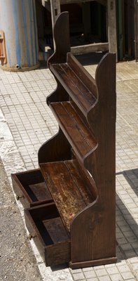 Italian Fir Shelves with Drawers, 1900s-RAQ-1385787