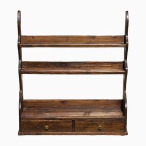 Italian Fir Shelves with Drawers, 1900s-RAQ-1385787