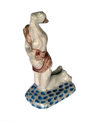 Italian Fishing Sculpture by Giuseppe Migneco for Ceramica Rossicone, 1970s-KGD-1772492