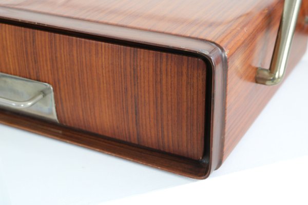 Italian Floating Bedside Tables in Rosewood by Silvio Cavatora, 1950s, Set of 2-AA-1802456