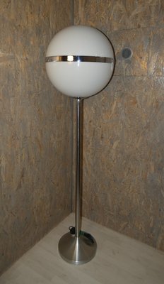 Italian Floor Lamp in Chromed Steel, 1970s-ERB-1299560