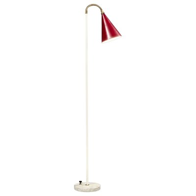 Italian Floor Lamp in Metal Brass and Marble, 1960s-ITV-1299213