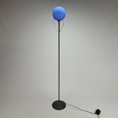 Italian Floor Lamp with Blue Murano Glass, 1990s-RMX-1138239