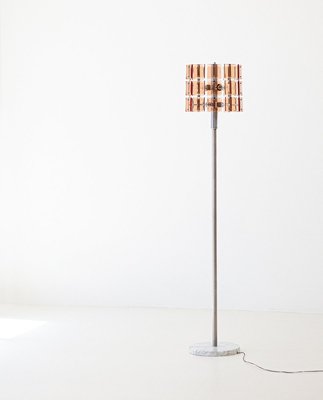 Italian Floor Lamp with Marble Base, 1970s-KJ-2035941