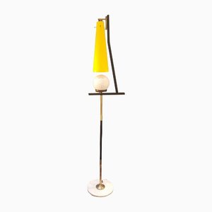 Italian Floor Lamp with Murano Glass Lampshades and Marble Foot-QDP-1249096