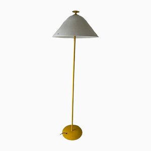 Italian Floor Lamp with Yellow and White Glass Shade by VeArt, 1970s-RDS-1452325