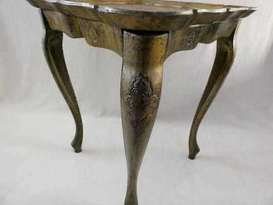 Italian Florentine Side Table, 1950s-ZPI-1735601