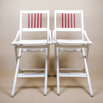 Italian Folding Chairs from Fratelli Reguitti, 1960s, Set of 2-YGX-833888