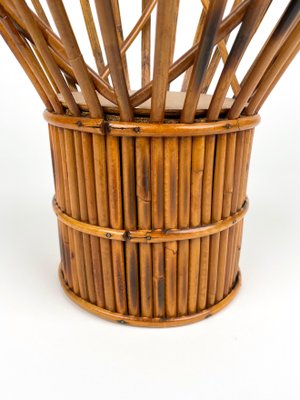 Italian Fruit Bowl Centerpiece in Bamboo and Rattan, 1960s-LYQ-1317498