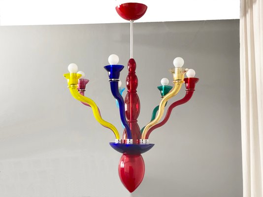 Italian Gaia Ceiling Lamp in Murano Glass by Ernesto Gismondi for VeArt, 1980s-YZD-1426509