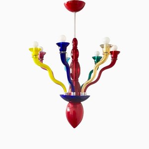 Italian Gaia Ceiling Lamp in Murano Glass by Ernesto Gismondi for VeArt, 1980s-YZD-1426509