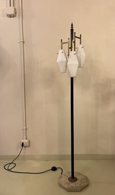 Italian Geometric Floor Lamp in the style of Arredoluce, 1950s-WW-1811665