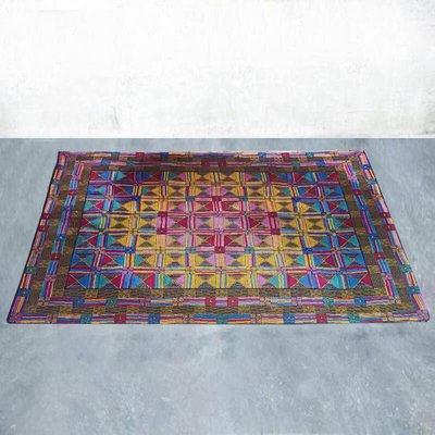 Italian Geometric Woolen Rug by Missoni for T&J Vestor, 1980s-QGR-2040388