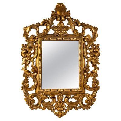 Italian Gilded Carved Wood Mirror-WFS-1351540