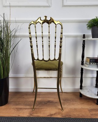 Italian Gilt Brass Chiavari Chair, 1970s-EUP-1419043