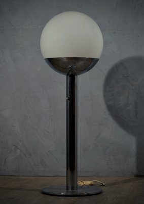 Italian Glass and Chrome Floor Lamp by Pia Guidetti Crippa for Luci, 1970s-UH-1098395