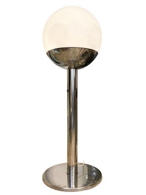 Italian Glass and Chrome P428 Floor Lamp by Pia Guidetti Crippa for Luci, 1970-YUW-1168376