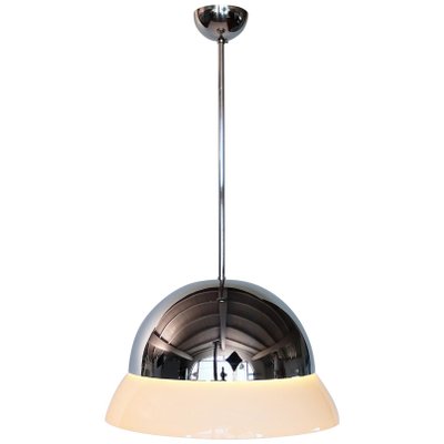 Italian Glass and Chrome Pendant Lamp by Vico Magistretti for Artemide-VNE-966052