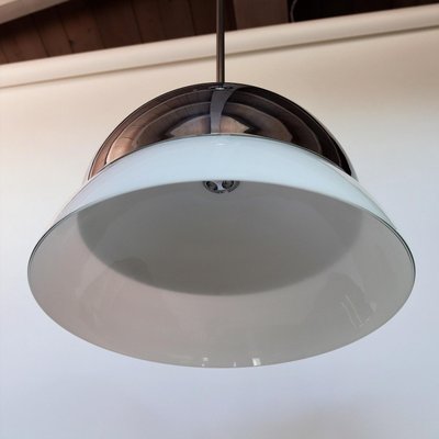 Italian Glass and Chrome Pendant Lamp by Vico Magistretti for Artemide-VNE-966052