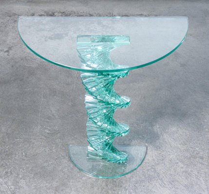 Italian Glass Console, 1970s-OJE-1754165