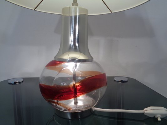 Italian Glass Floor Lamp, 1970s-RDW-726083