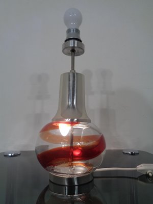 Italian Glass Floor Lamp, 1970s-RDW-726083