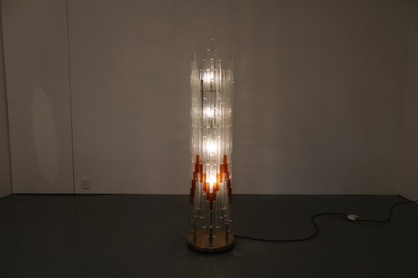 Italian Glass Floor Lamp from Poliarte, 1960s-GG-568534