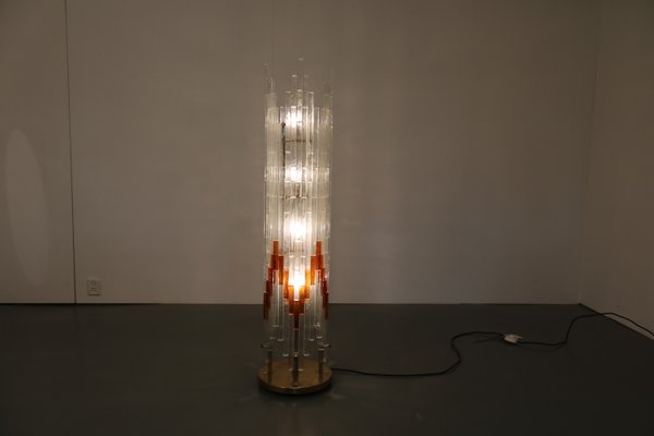 Italian Glass Floor Lamp from Poliarte, 1960s-GG-568534