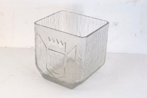 Italian Glass Ice Bucket, 1970s-AOL-670824