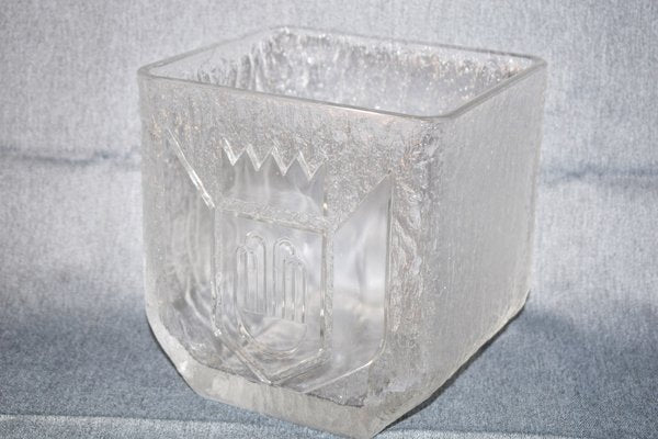 Italian Glass Ice Bucket, 1970s-AOL-670824