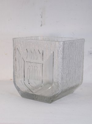 Italian Glass Ice Bucket, 1970s-AOL-670824