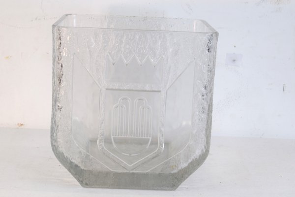 Italian Glass Ice Bucket, 1970s-AOL-670824