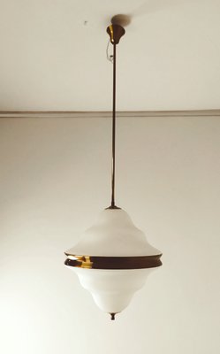 Italian Glass Pendant Light from Arredoluce, 1950s-EI-2023679