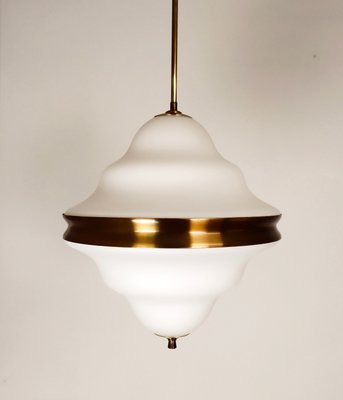 Italian Glass Pendant Light from Arredoluce, 1950s-EI-2023679