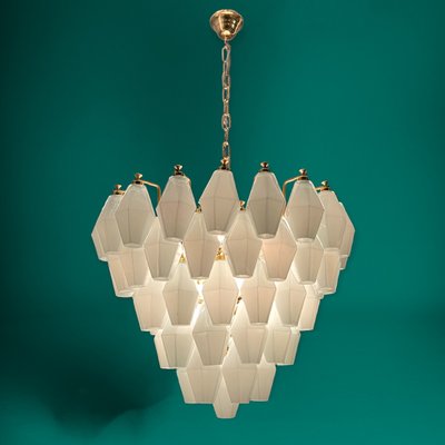 Italian Glass Polygon Chandelier, 1980s-JJC-1398459