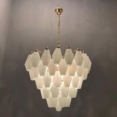 Italian Glass Polygon Chandelier, 1980s-JJC-1398459