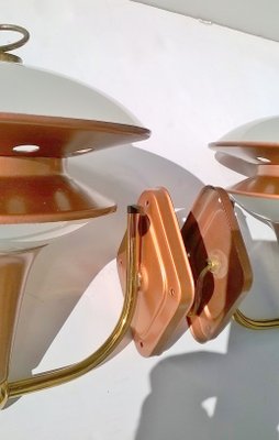 Italian Glass Sconces, 1960s, Set of 2-EI-175433