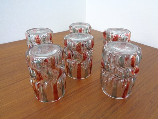 Italian Glass Tumbler, 1940s, Set of 6-RDW-1110467