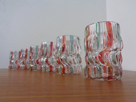 Italian Glass Tumbler, 1940s, Set of 6-RDW-1110467