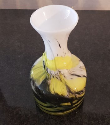 Italian Glass Vases from Opalina Fiorentina, 1960s, Set of 2-QDP-838741