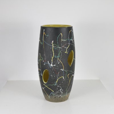 Italian Glazed Ceramic Vase by Lina Poggi Assolini, 1960s-SXX-1113330