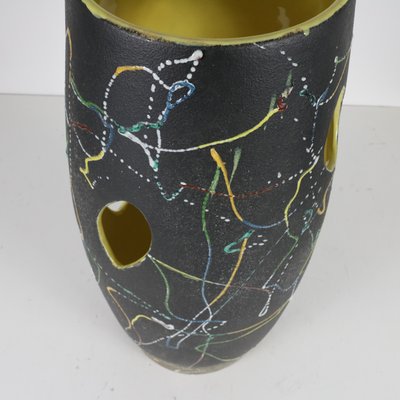 Italian Glazed Ceramic Vase by Lina Poggi Assolini, 1960s-SXX-1113330