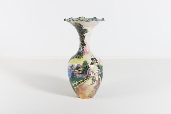 Italian Glazed Floor Vase, 1960s-KMC-1139403