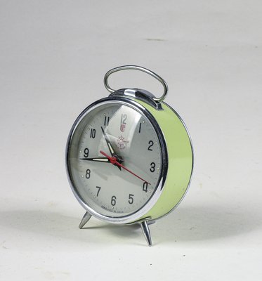 Italian Glazed Metal Alarm Clock from Helm, 1960s-RAQ-1231494