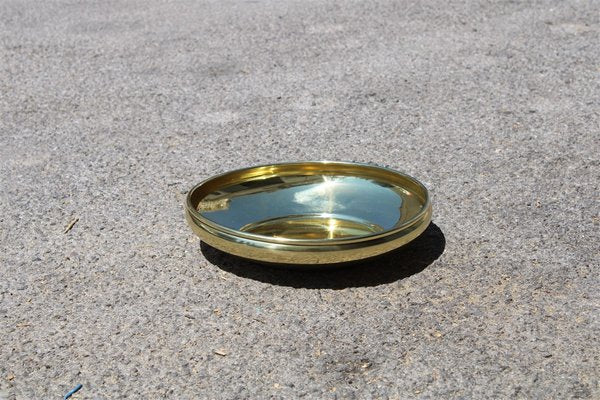 Italian Gold Embossed Brass Bowl, 1950s-EH-707701