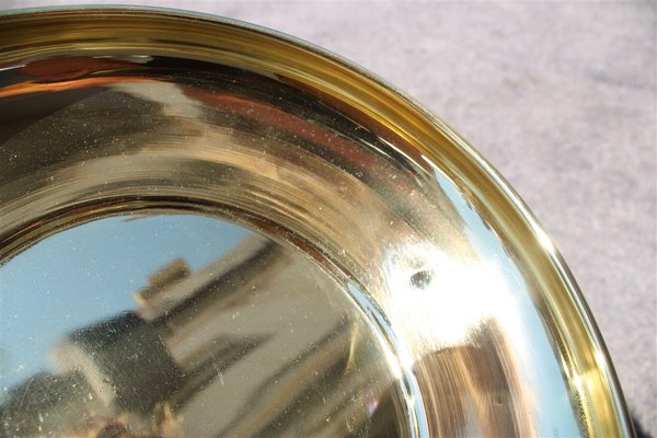 Italian Gold Embossed Brass Bowl, 1950s-EH-707701