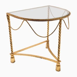 Italian Gold Plated Side Table, 1960s-KQB-1225741