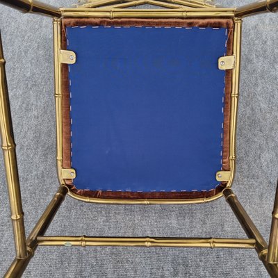 Italian Golden Brass Chair, 1960s-GSF-1098305