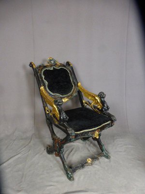 Italian Gondolier Chair, 19th Century-WSV-1124731