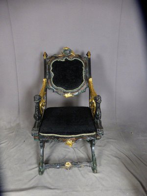 Italian Gondolier Chair, 19th Century-WSV-1124731